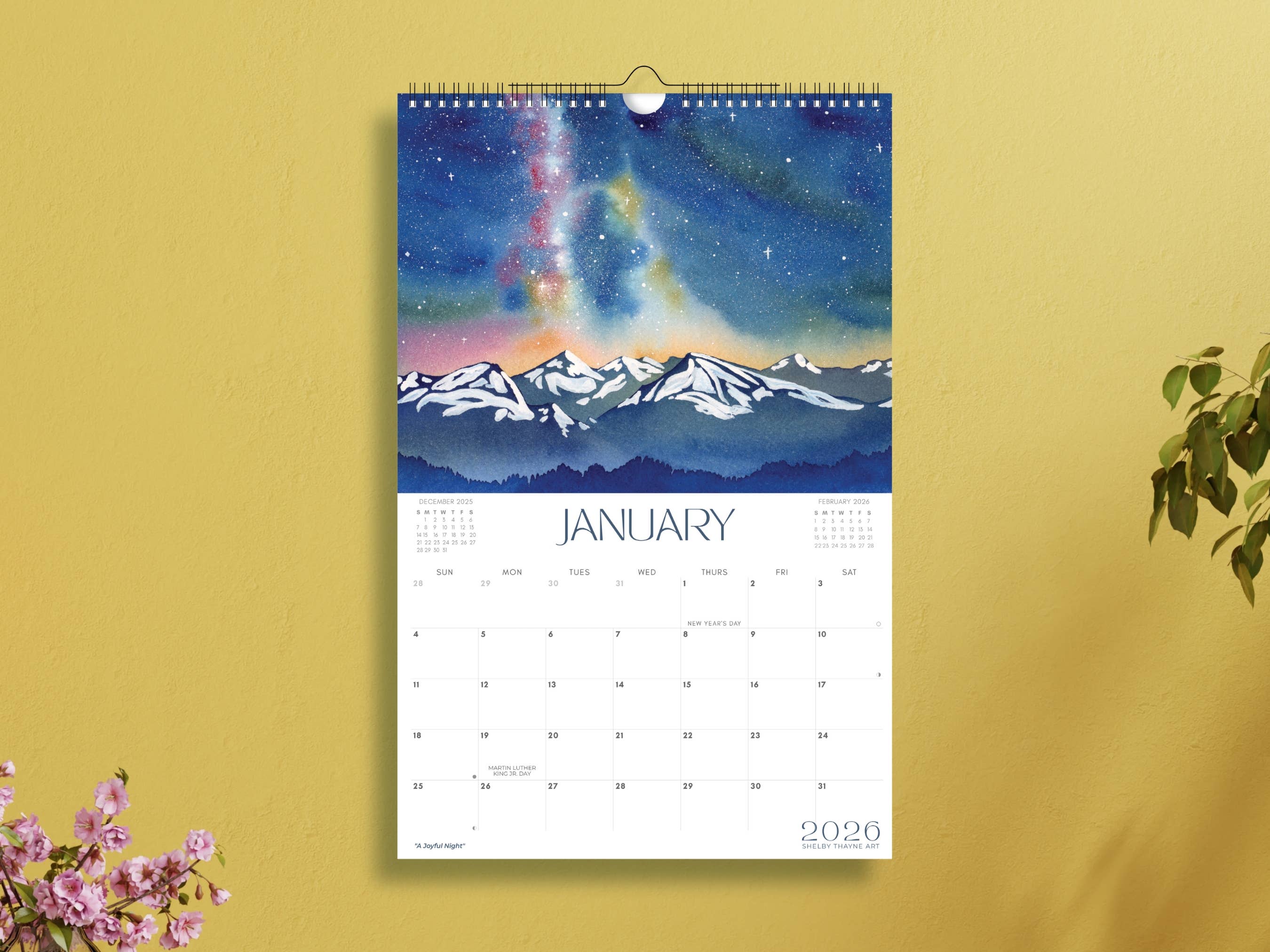 Shelby Thayne Art - Wholesale Calendar - 2026 Mountain Nature Calendar | Hanging Wall Calendar9