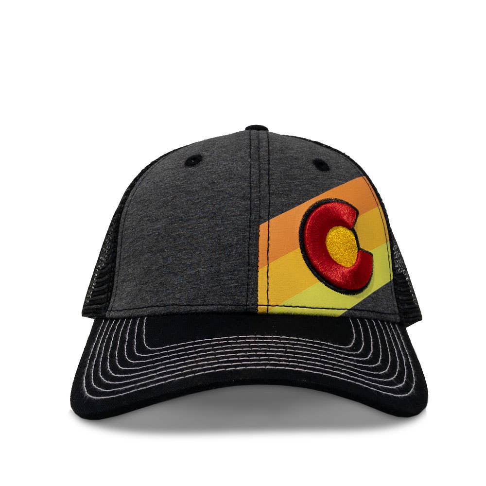 YoColorado - Wholesale Trucker Hat - Unisex - Hat - Telluride Incline Colorado Trucker3