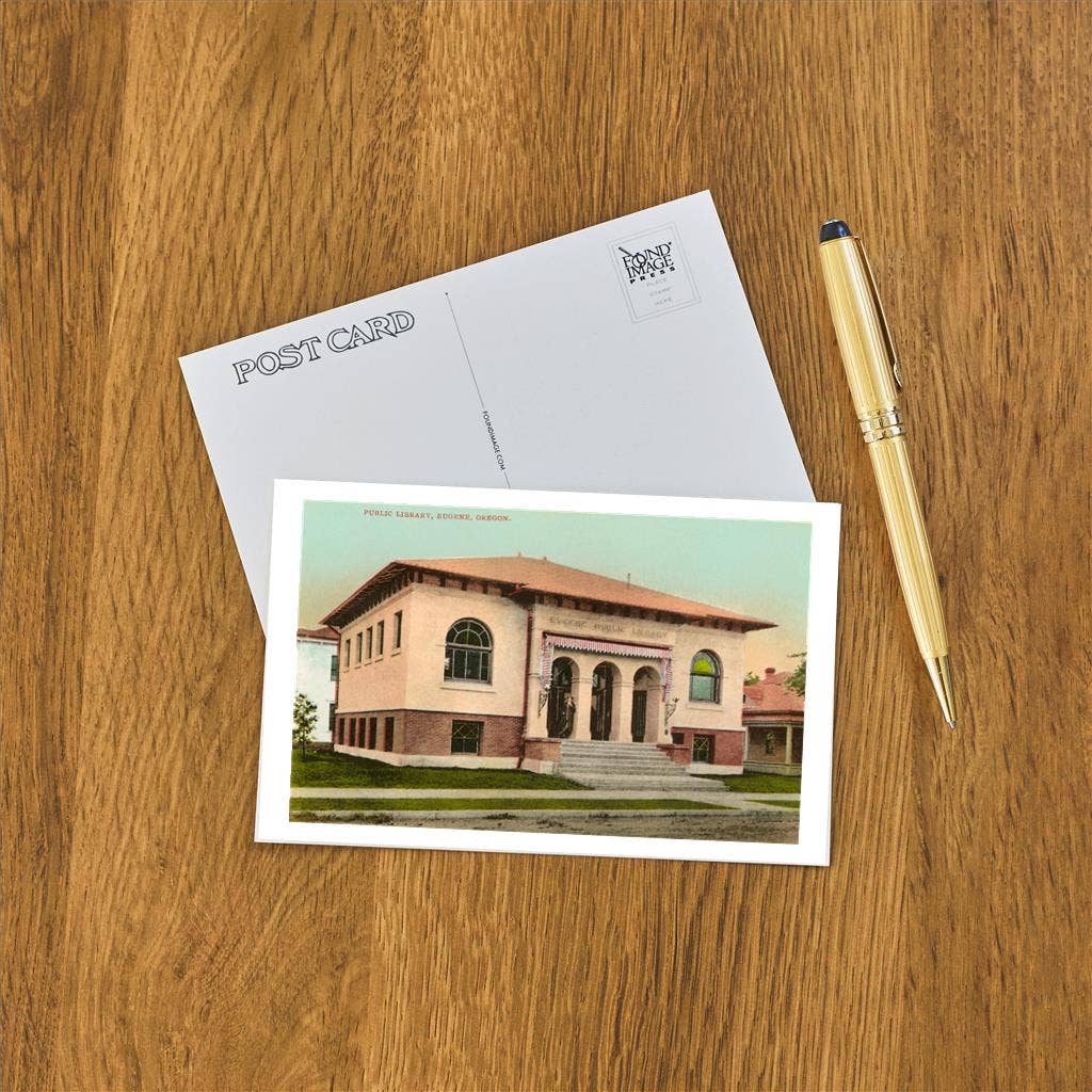 Found Image Press - Vendita all'ingrosso Cartoline - Cartolina OR-76 Biblioteca Pubblica, Eugene1