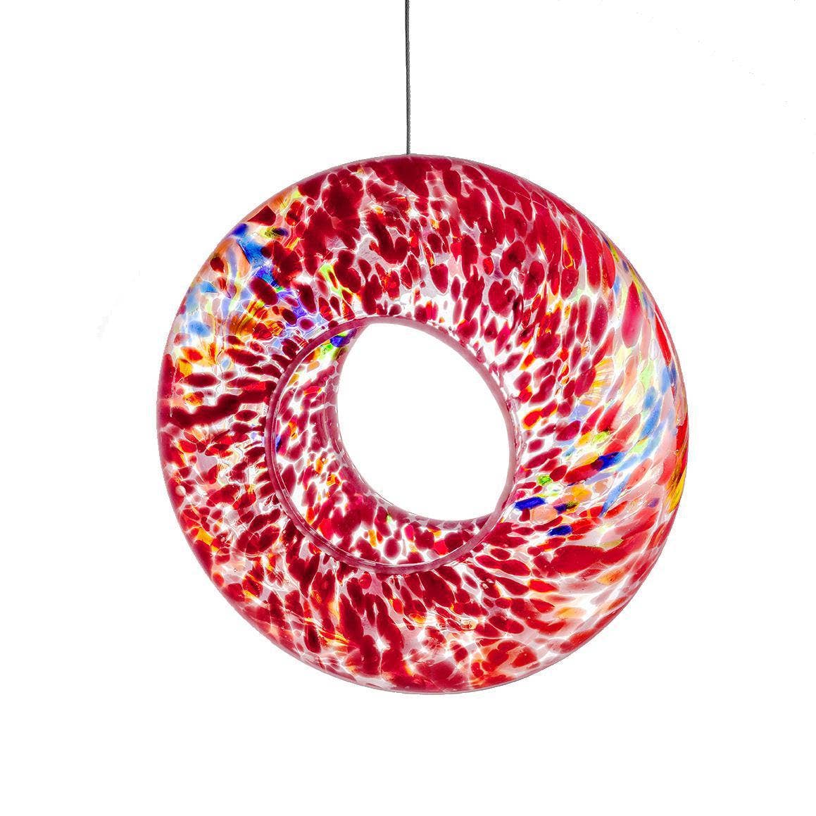 Sienna Glass - Wholesale Bird Feeder - Hanging Bird Feeder - Red