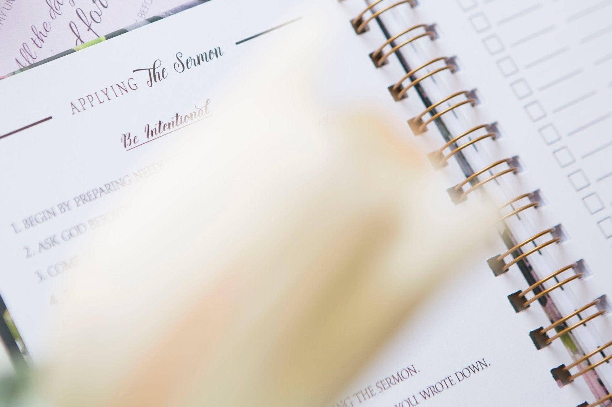 Chosen & Cherished - Wholesale Notebook - Sermon Notebook for Women | Sermon Notes Journal3