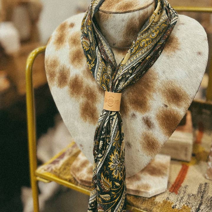 Wylder Trading Company - Wholesale Bandana - Unisex - Silk Bandana Cowgirl Boho Western Eclectic Scarves Ethical7