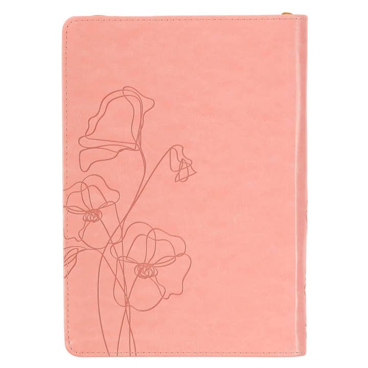 Christian Art Gifts - Wholesale Journal/Diary - Journal Classic Zip Pink His Mercy Never Fails