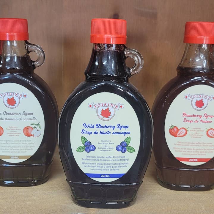 Sirop aromatisé de spécialité pour la vente par Voisin’s Maple Products