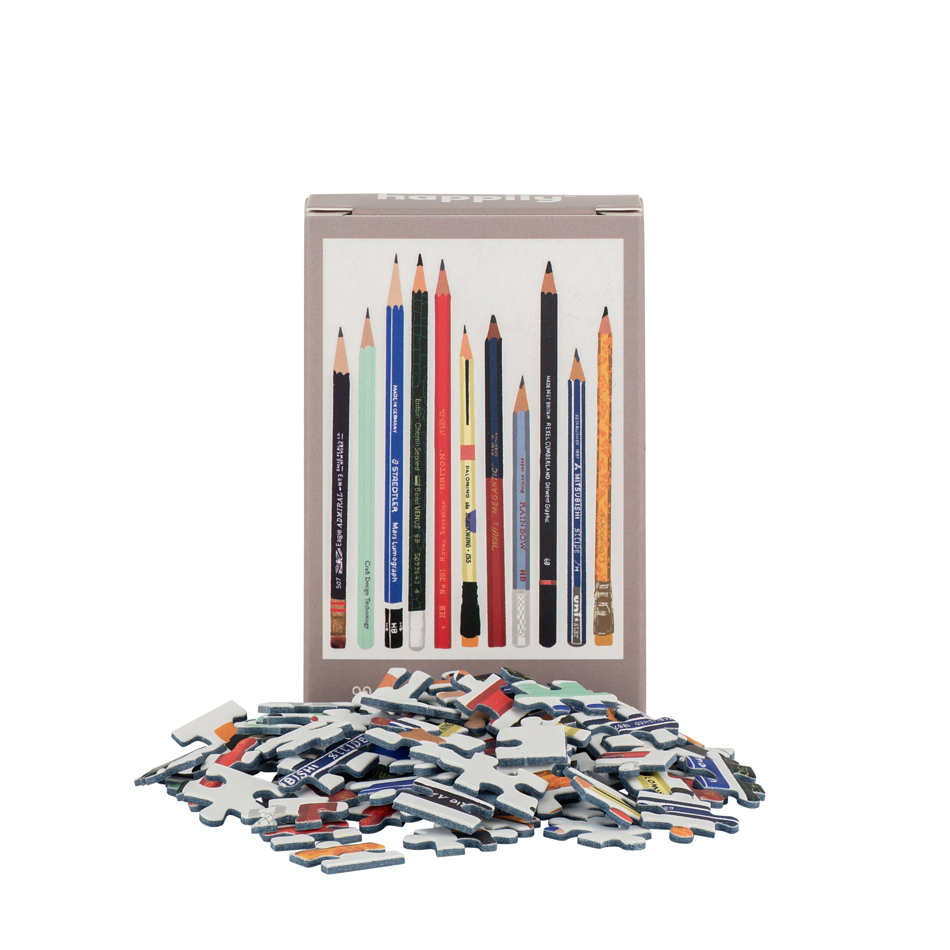 Happily Puzzles – Großhandel Puzzle - Erwachsene – Bleistifte — 99-teiliges Mini-Puzzle