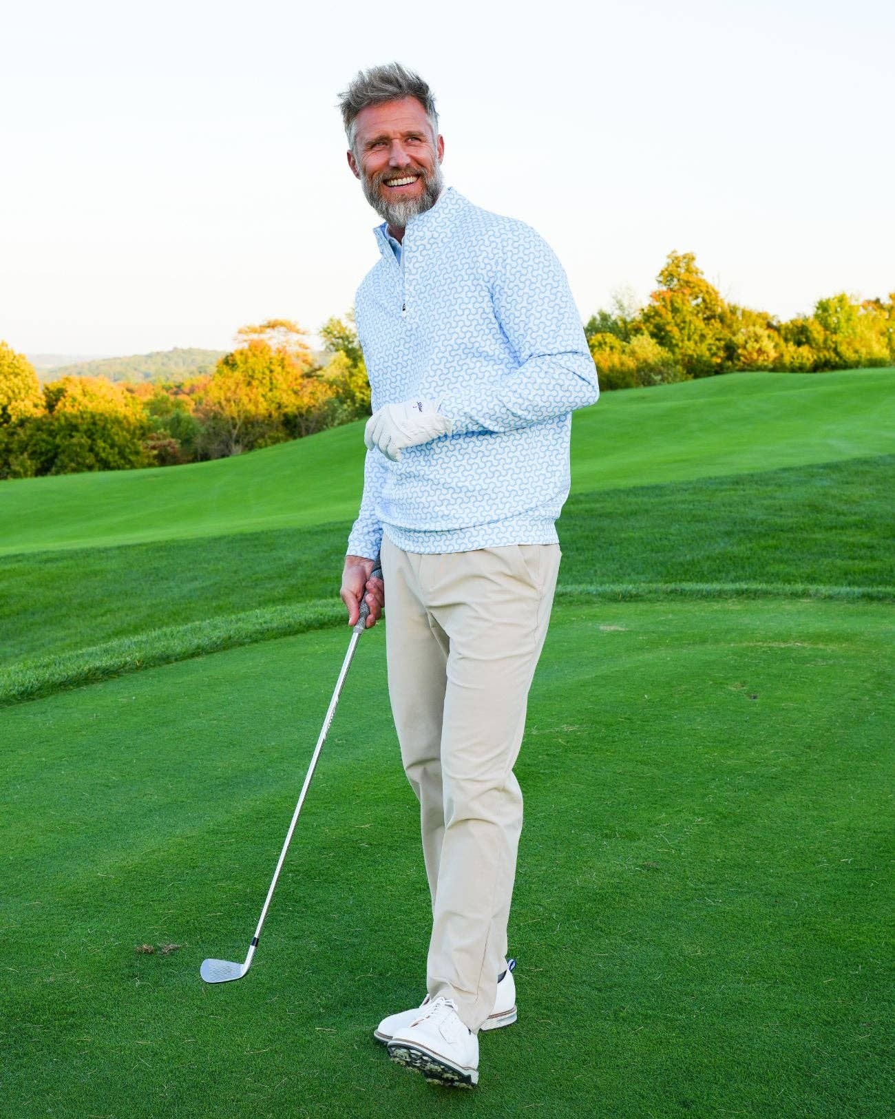 USA Palm - Wholesale Sweatshirt - Unisex - Cloud 1/4 Zip124