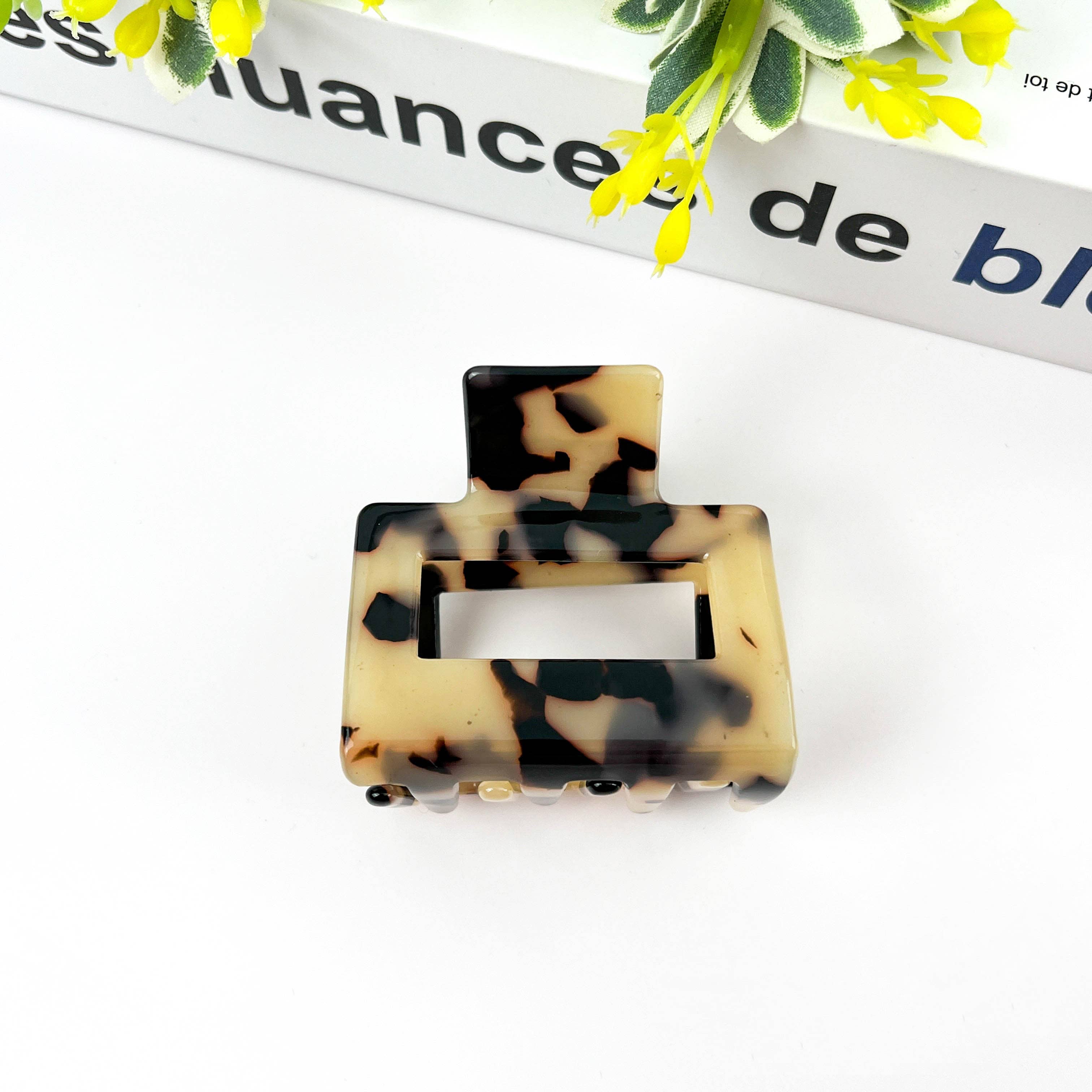TheDivaSoap - Wholesale Hair Clip - Women's - Square Acetate Hair Clip, Spring and Autumn Claw Clip14