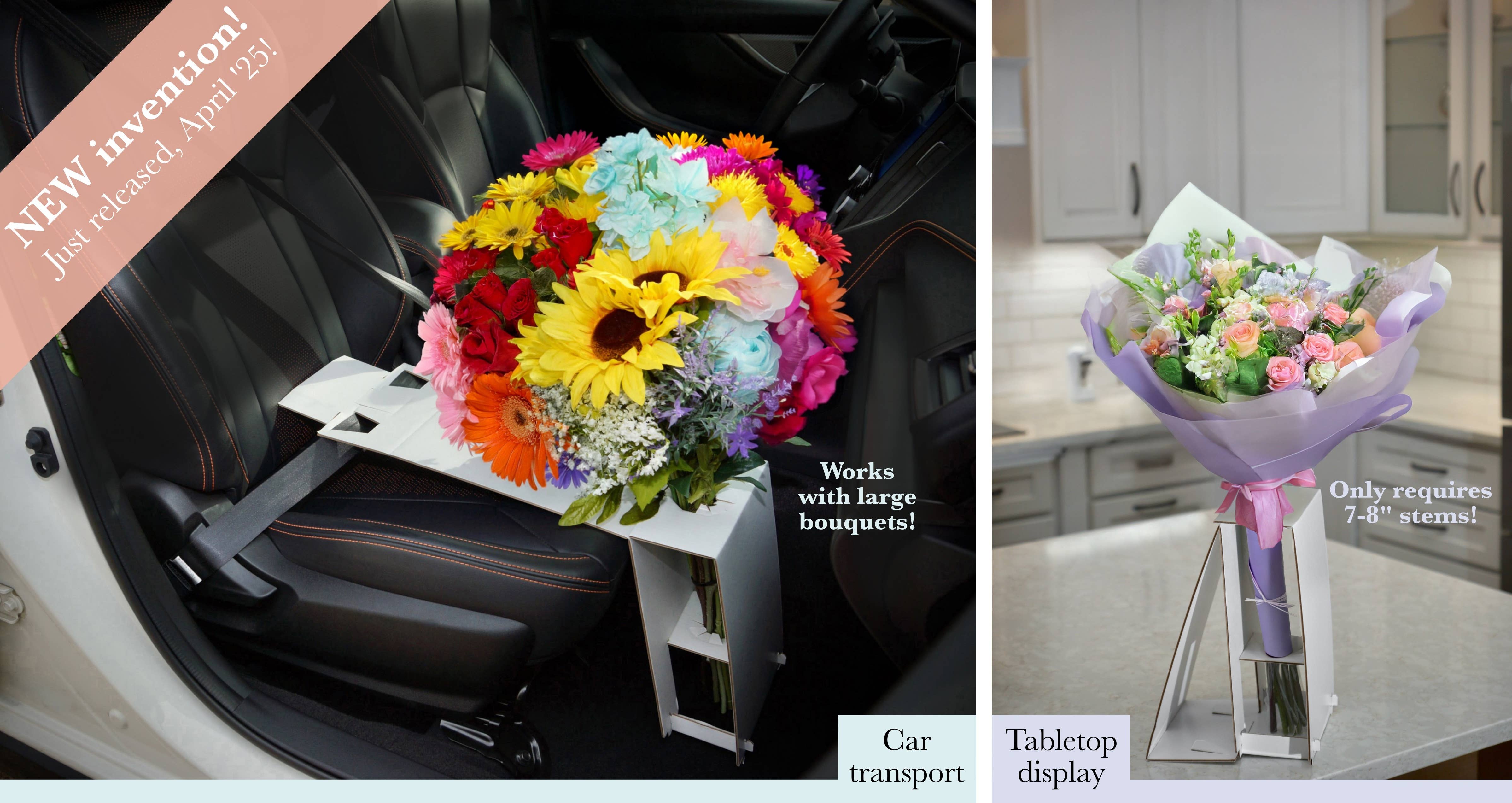 TRR Designs – Engroshandel Gaveæske – Blomsterbuket transportkasse & midlertidigt udstillingsstativ1