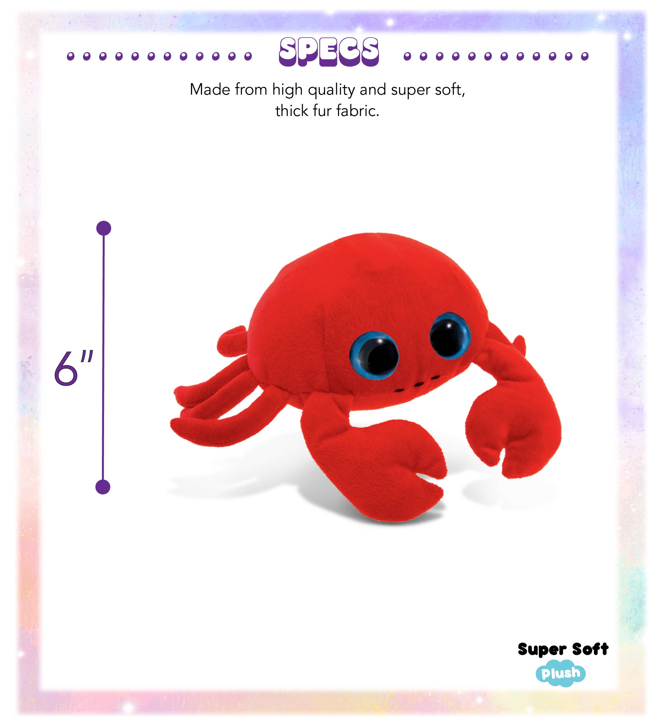 Cota Global - Wholesale Stuffed/Plush Toy - Kids & Baby - Big Eye 6" Plush - Red Crab2