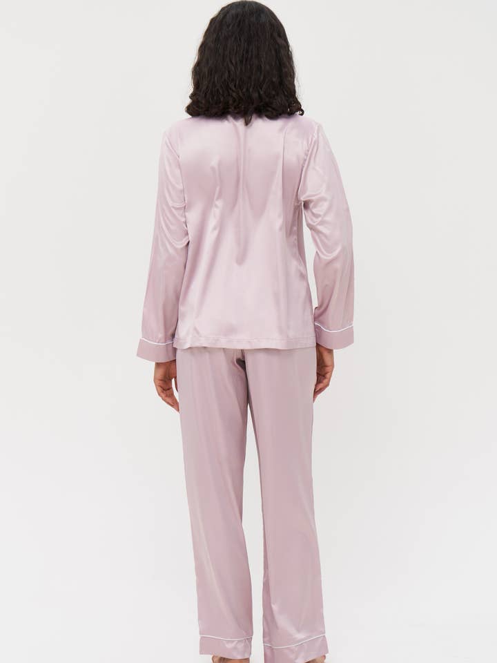 IDENTITY LINGERIE - Vente Haut et bas de pyjama – femme - Pyjama en soie pour femmes, vêtements de nuit, pyjama de mariée pour demoiselle d'honneur en satin1