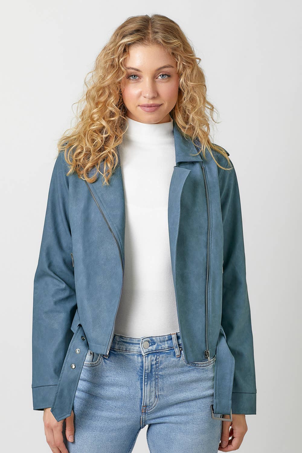 Mystree - Wholesale Leather Jacket - Women's - 60348 Leather Moto Jacket13