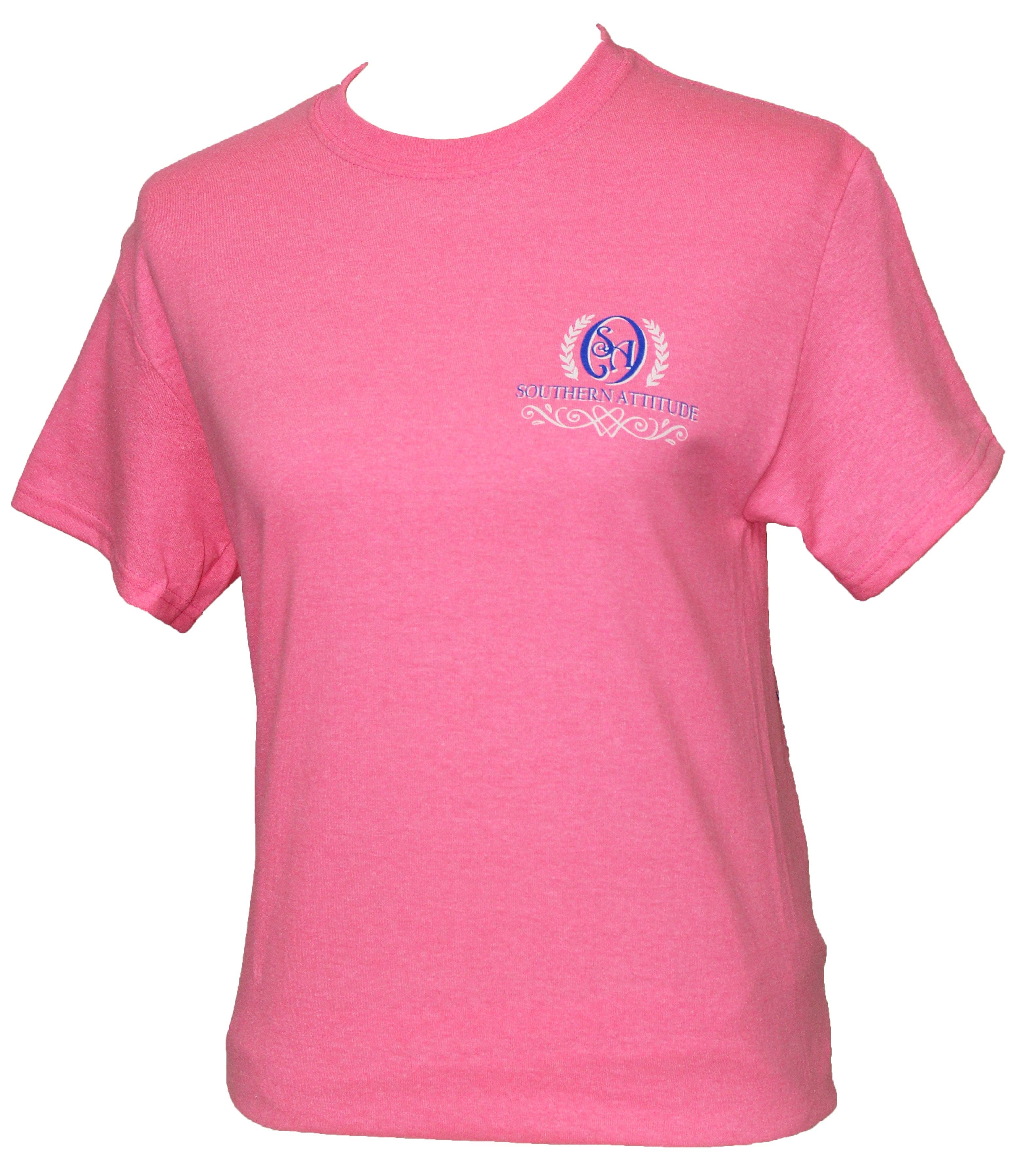 Southern Attitude - Wholesale Screen Printed T-Shirt - Unisex - S-285 Dear Lord - Safety Pink1