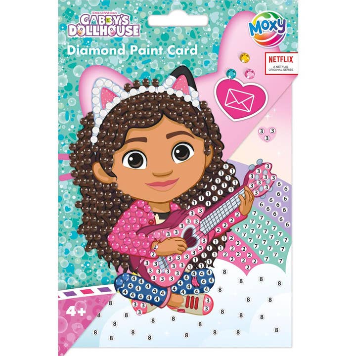 Gabby Dollhouse Diamond Painting Card and Envelope for wholesale by Robbie Toys Ltd
