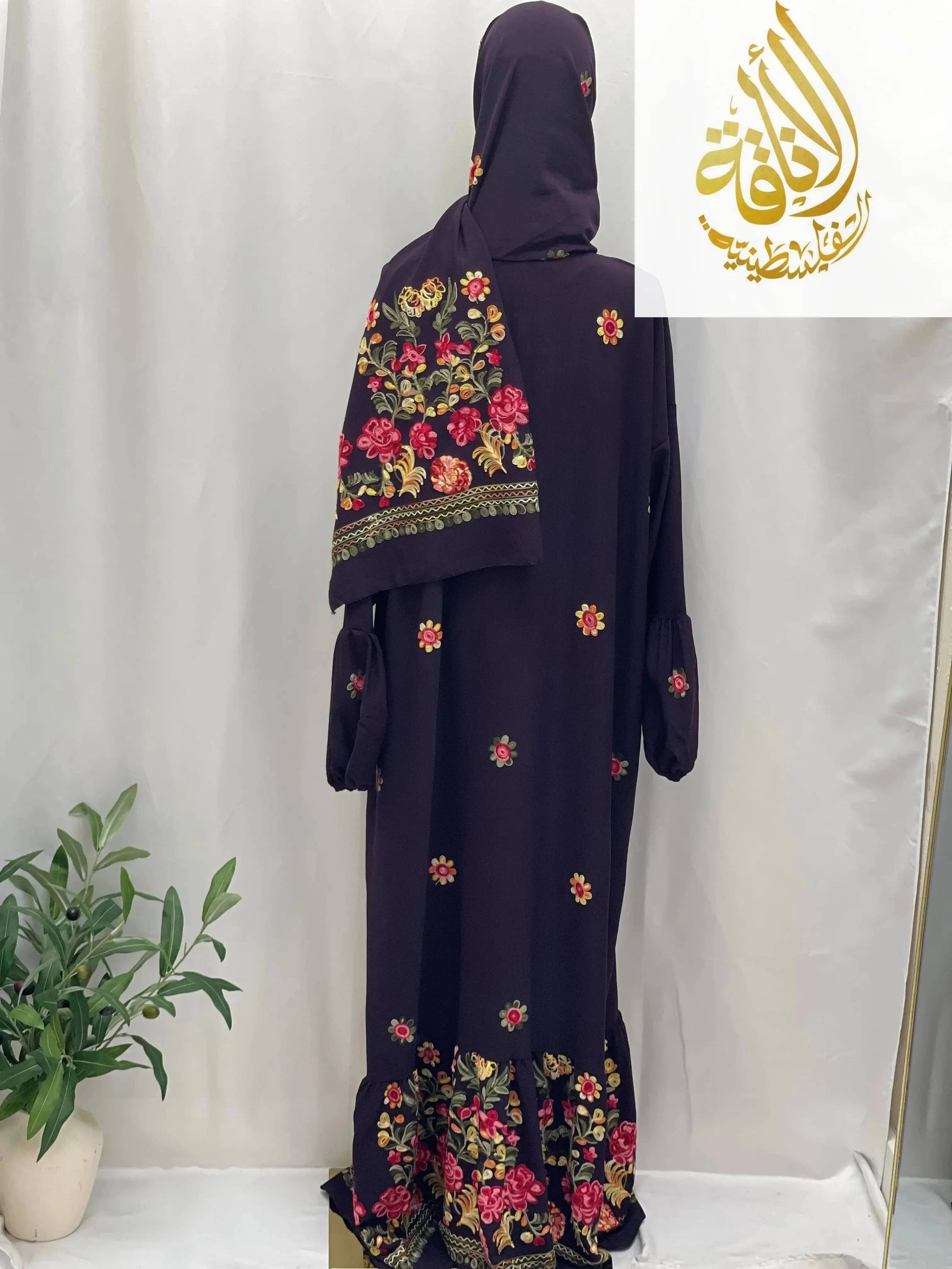 Palestinian Elegance - Wholesale Kaftan - Women's - Prayer Dress with Attached Hijab - Modesty & Comfort16