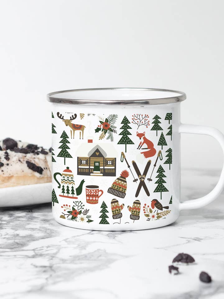 Chalet Fun - Christmas Camping Mug for wholesale by Sovende Bjorn
