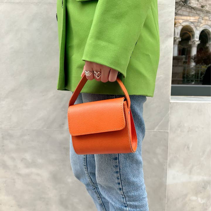 Christina Christi - Wholesale Handtas met handvat - Dames - Kleine portemonnee dames, leren tas, tas met handvat aan de bovenkant, handtas, gif6