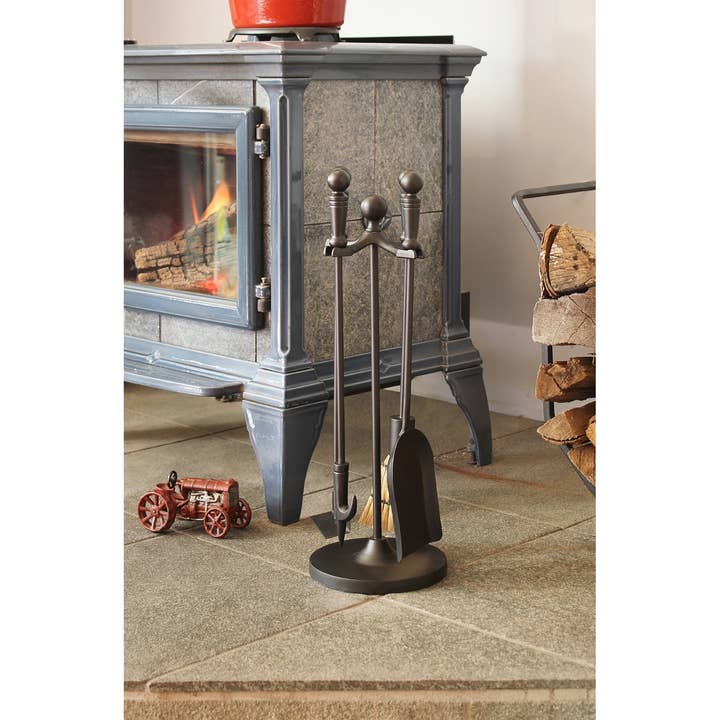ACHLA Designs - Wholesale Fireplace screen - Paxton Mini Fireplace Tool Set, Black2