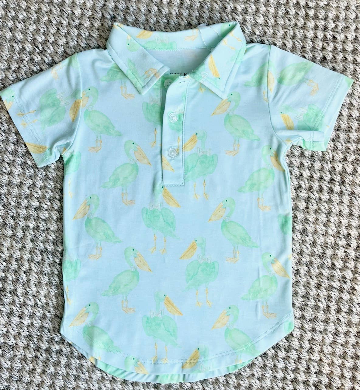 Sweet Bay Clothing - Vendita all'ingrosso Maglietta - Bambini - Maglietta Polo Verde Menta Pelican