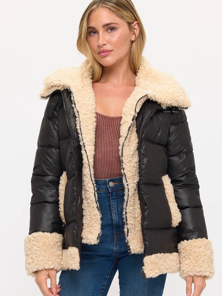 CLANP0149: De Teddy Puffer voor wholesale door Coalition Apparel Inc