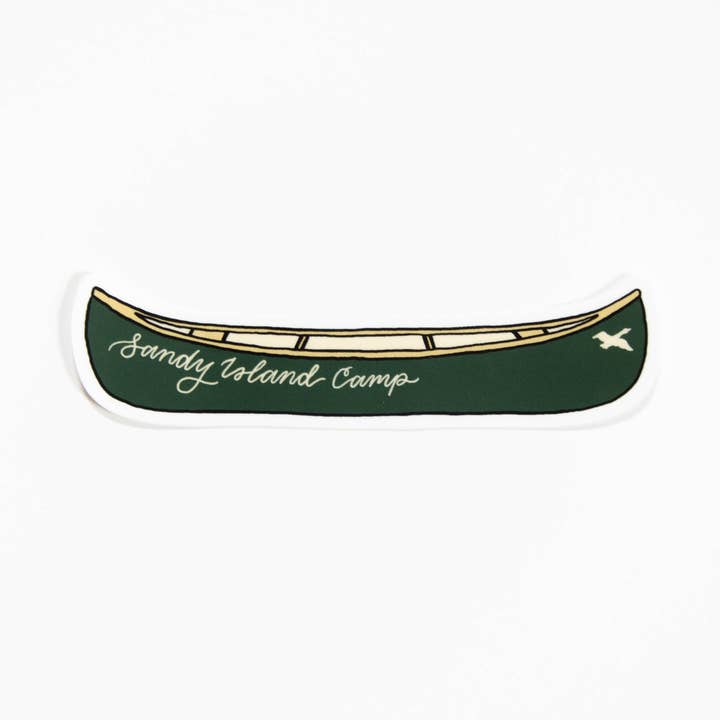 Autocollant Sandy Canoe pour la vente par Lettering By KT