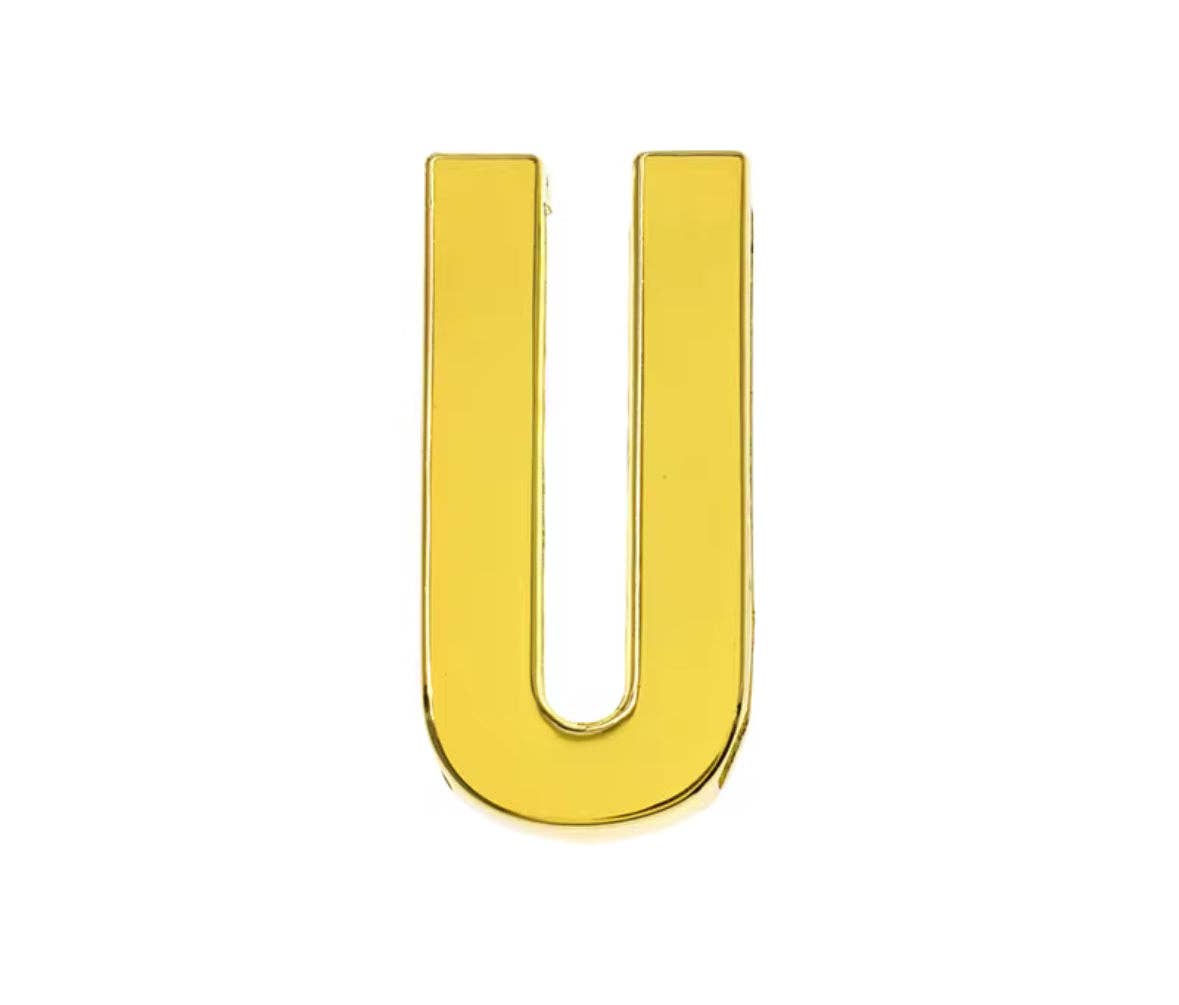 Deep South Originals Inc. - Wholesale Scarf Clip - Women's - Large Slide Letters - 14k Gold Plated Stainless Steel20