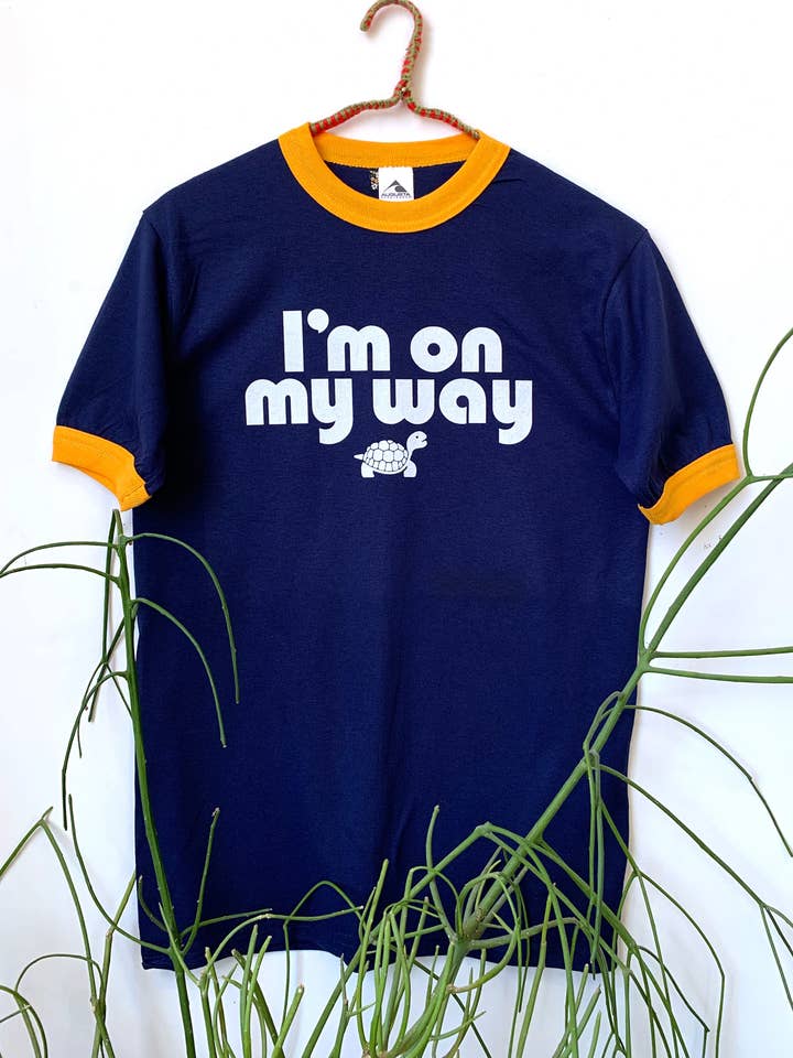 MBMB - Wholesale Screen Printed T-Shirt - Unisex - I'm On My Way Ringer Tee - Unisex