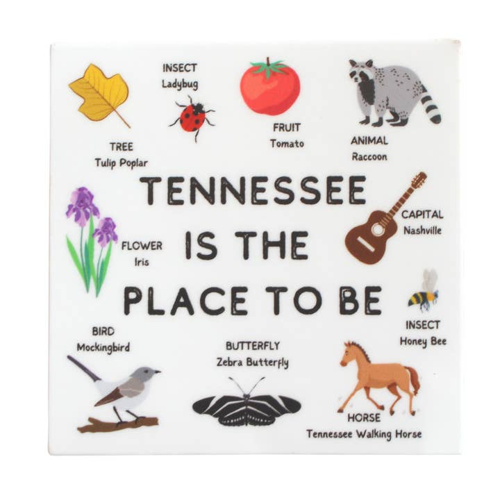 Tennessee is the Place to Be Sticker for wholesale by Front Porch Design Co.