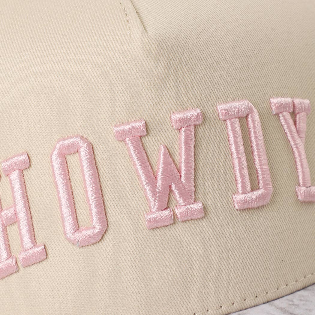 HOWDY Embroidered Two-Tone WHITE CAMO Trucker Hat for wholesale on Faire3