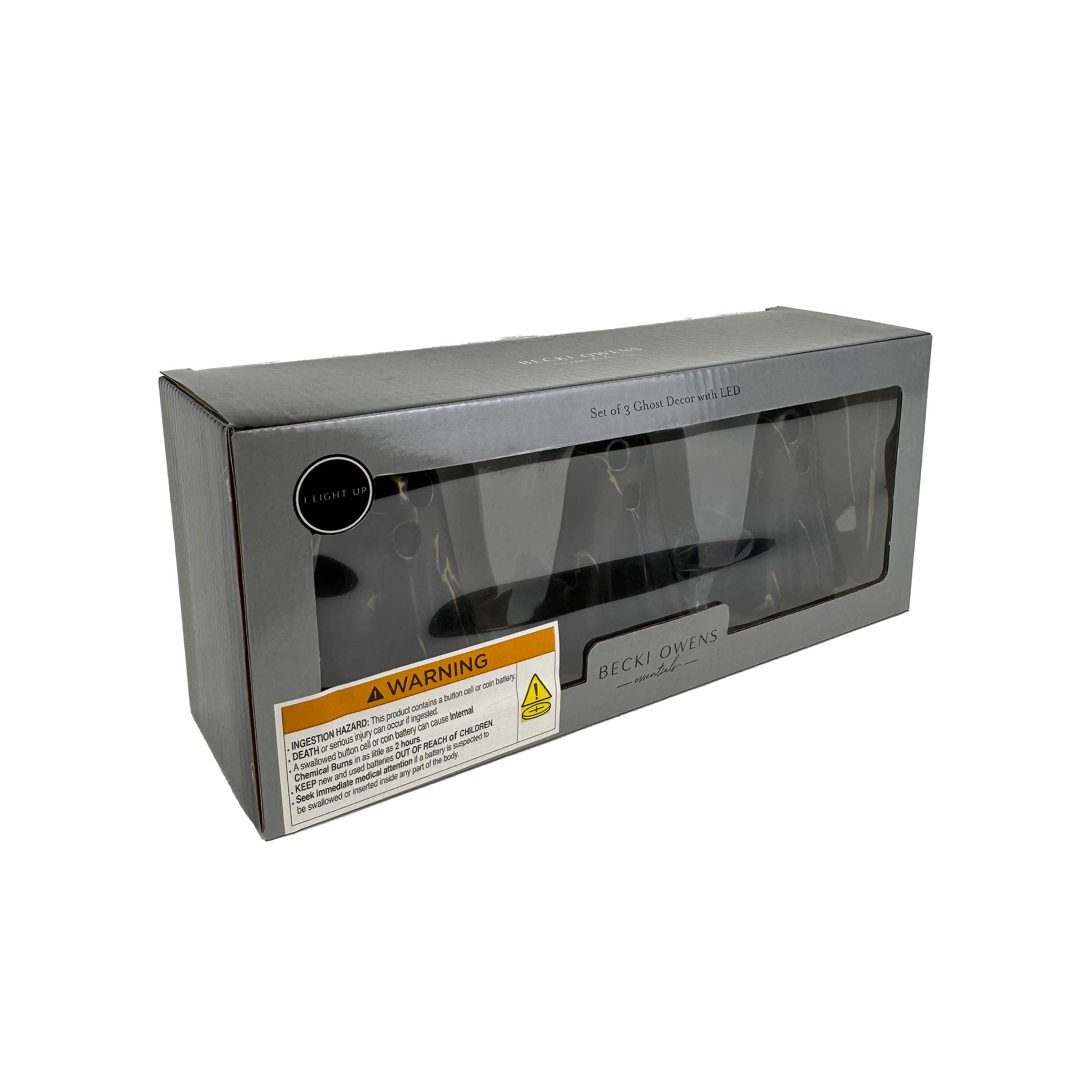 DesignStyles Home - Wholesale Decorative Figurine - Becki Owens Set of 3 Marble Light Up Ghosts3