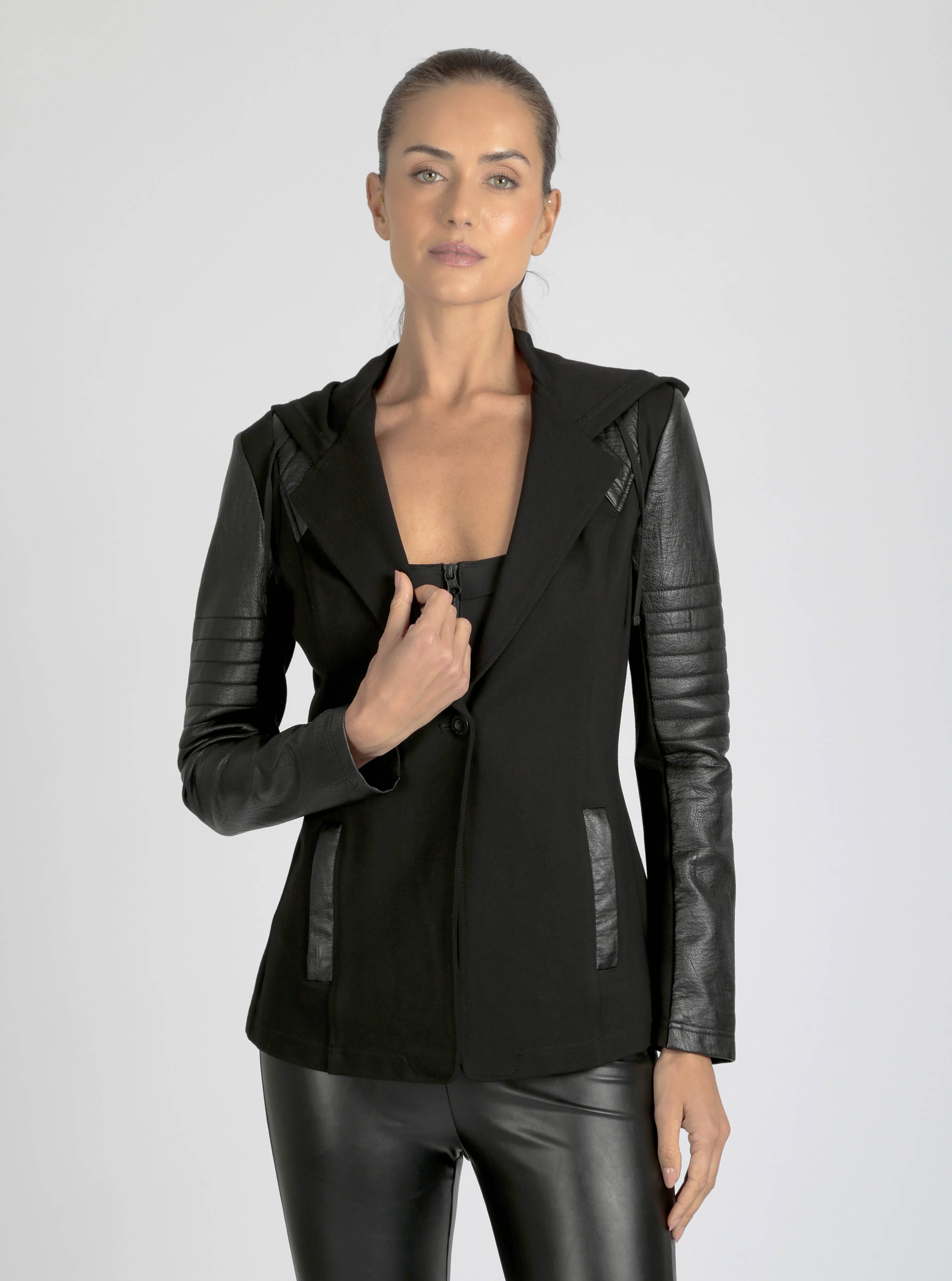 Svart Kavaj med huva - Svart för wholesale på Faire6