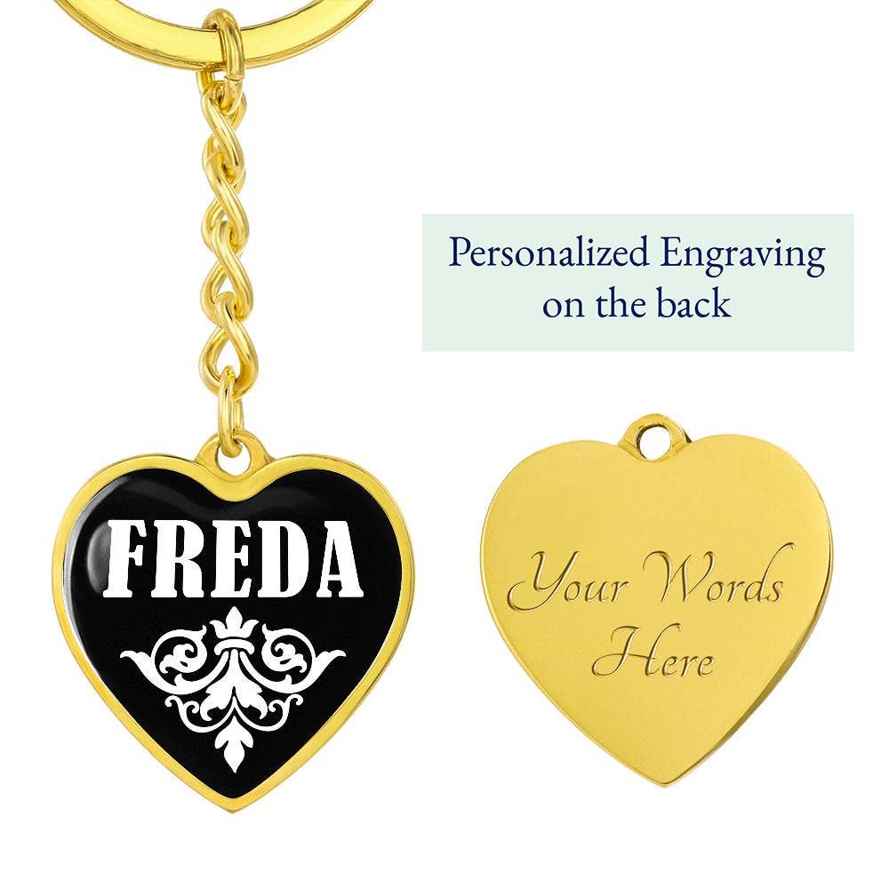Unique Gifts Store - Wholesale Keychain - Women's - Freda v03 - Heart Pendant Luxury Keychain7