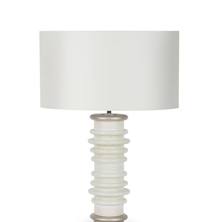 Gomes Table Lamp, White Silk, Handmade by Lusitanus Home for wholesale by Lusitanus Home