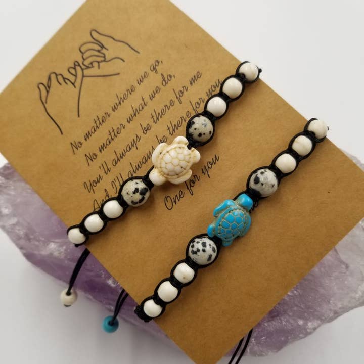 magnolia jewelry - Wholesale Jewelry Set - Turquoise Turtle Friendship Bracelet - Set Of 21