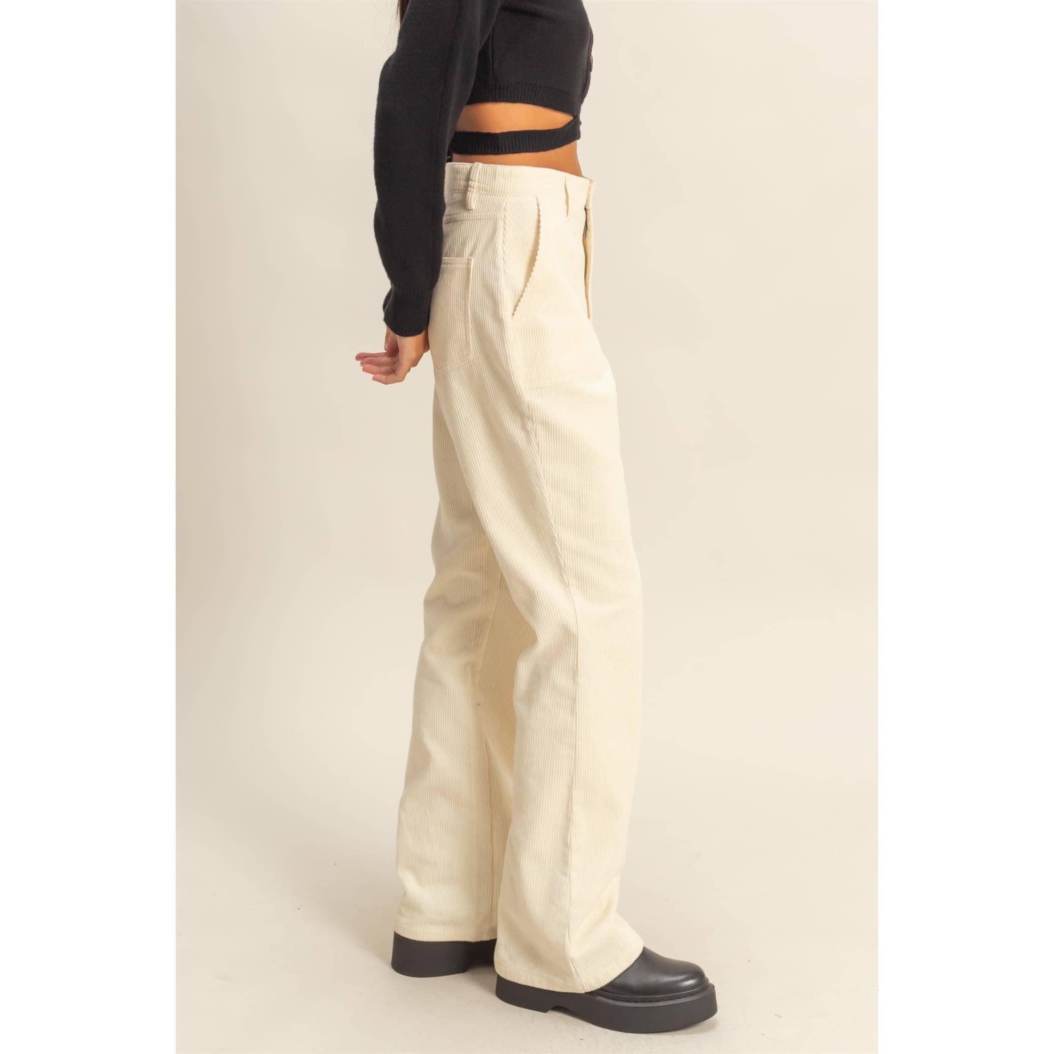 Double Zero - Wholesale Pants - Women's - Corduroy Flare Pants2