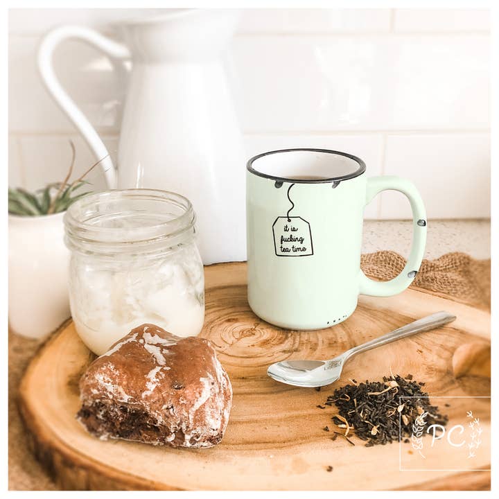 Prairie Chick Prints – wholesale Coffee mug – it is fucking tea time | ceramic mug10