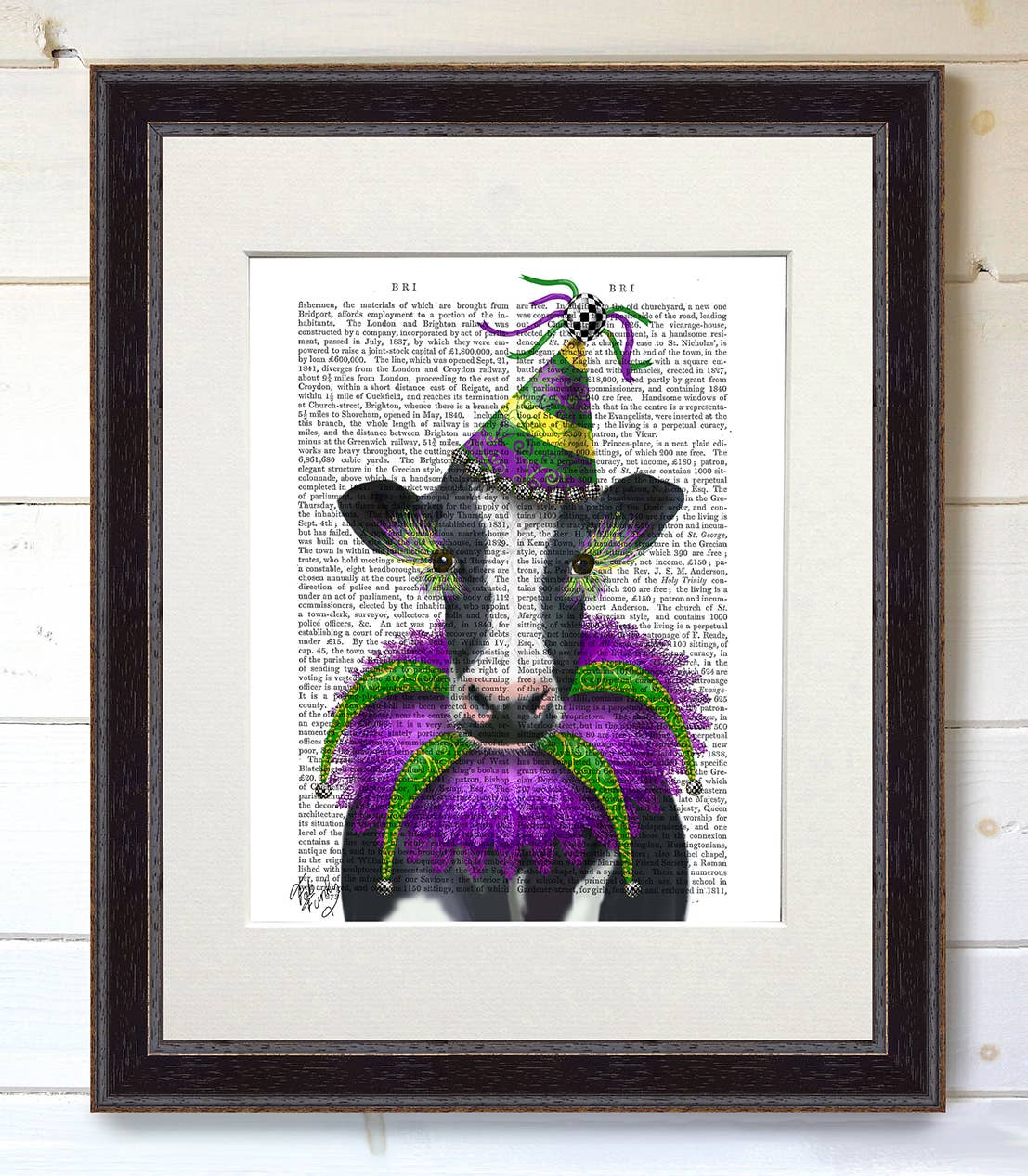 FabFunky Ltd - Wholesale Art Print - Mardi Gras Cow, Book Page4