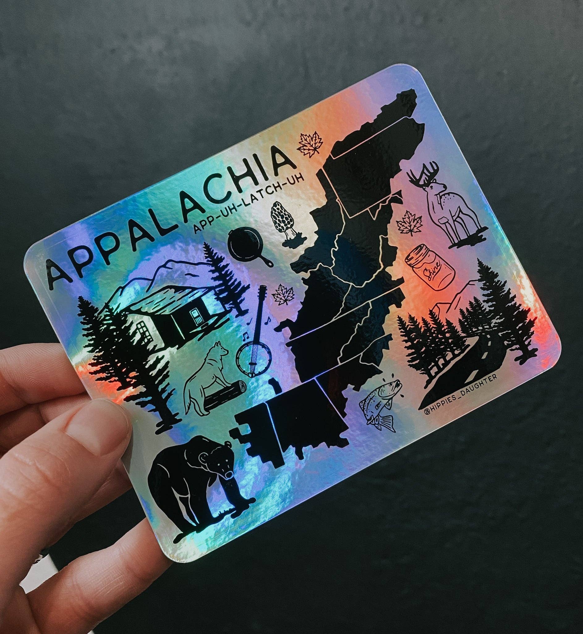 Hippie’s Daughter - Wholesale Sticker - Appalachia holo // sticker2