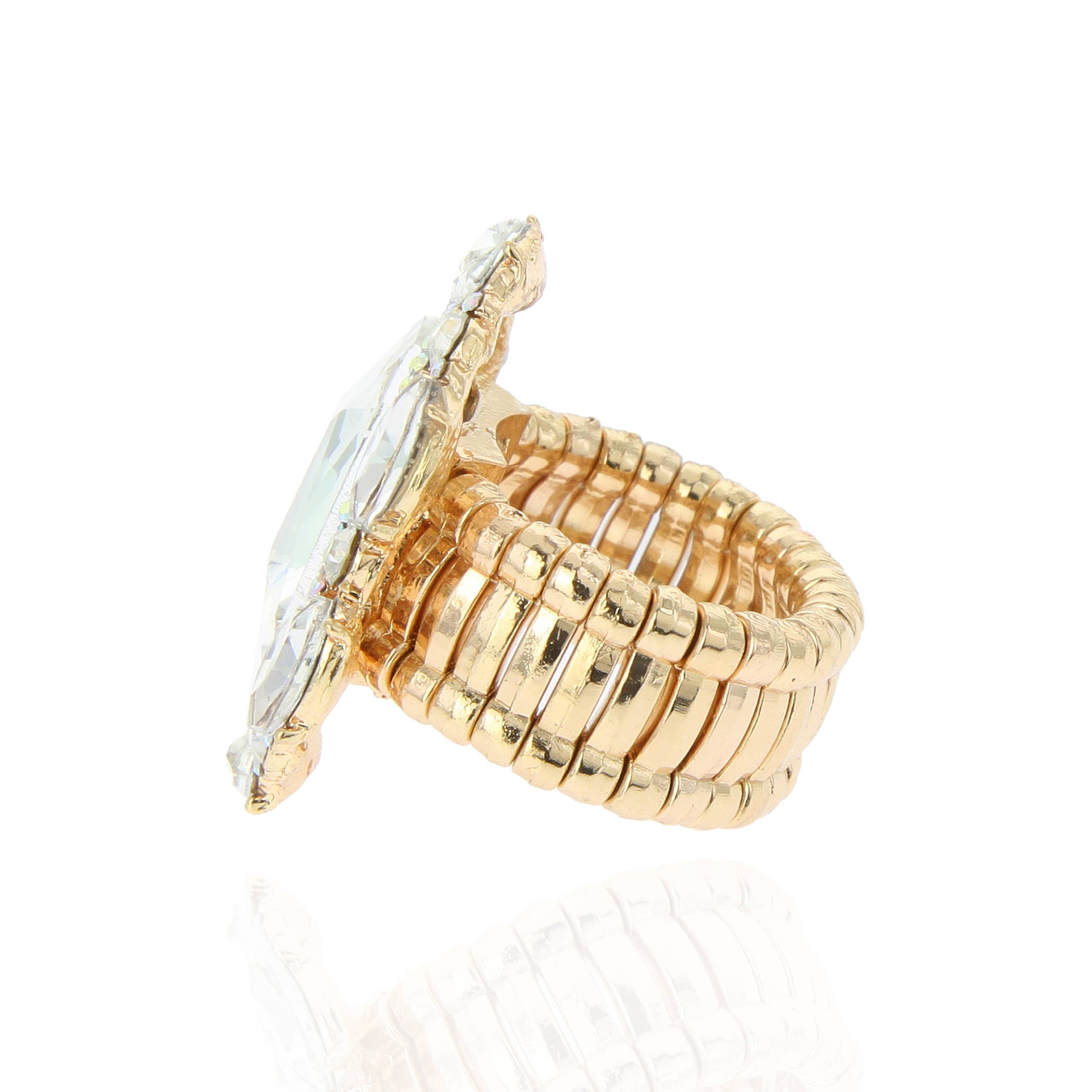 SP Sophia Collection - Wholesale Cocktail/Statement Ring - Victorian Style Rhinestone Stretch Ring22