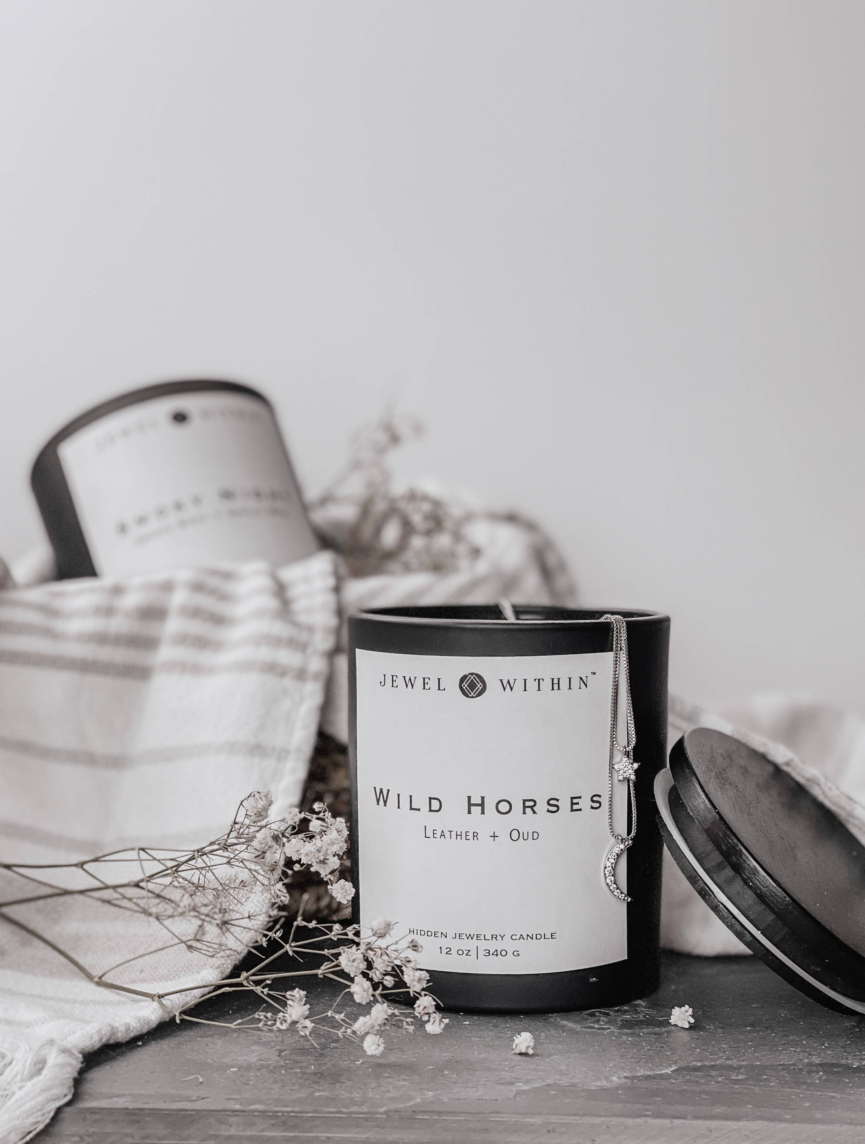 Jewel Within - Wholesale Jar/Filled Candle - Wild Horses Jewelry Candle1