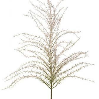 Beige Mauve Artificial Flocked Reed Grass Spray - Beige/Mauve for wholesale on Faire