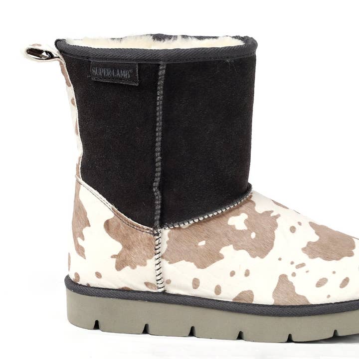 BOTA TURANO 7.5IN - CHARCOAL/VACA por atacado de SuperLamb Footwear