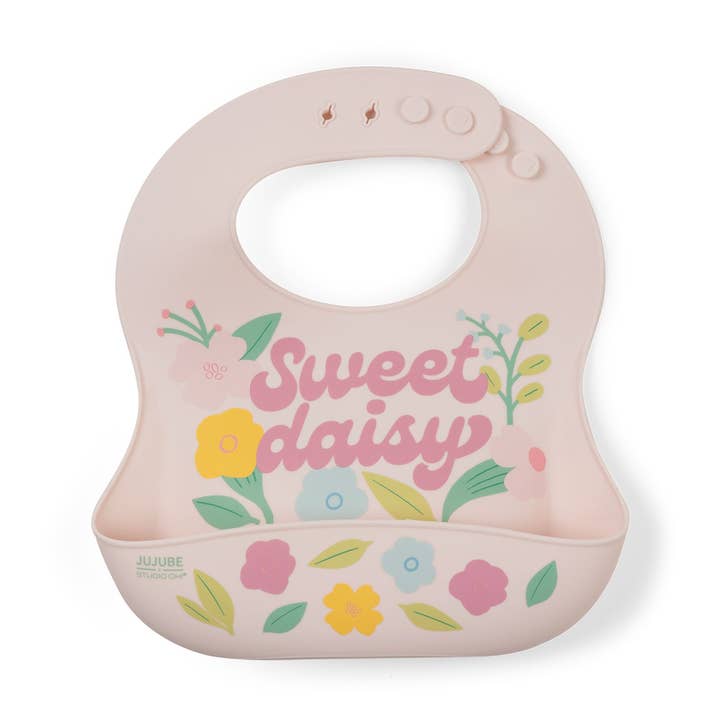 Silicone Bib Sweet Daisy for wholesale by JuJuBe