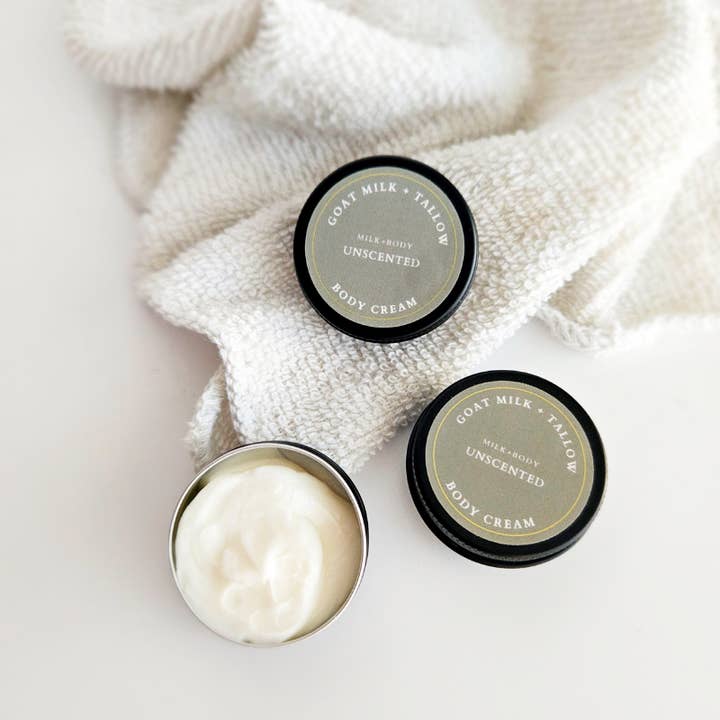 Milk + Body - Wholesale Body Cream/Lotion - Mini Goat Milk + Tallow Body Cream | Unscented1