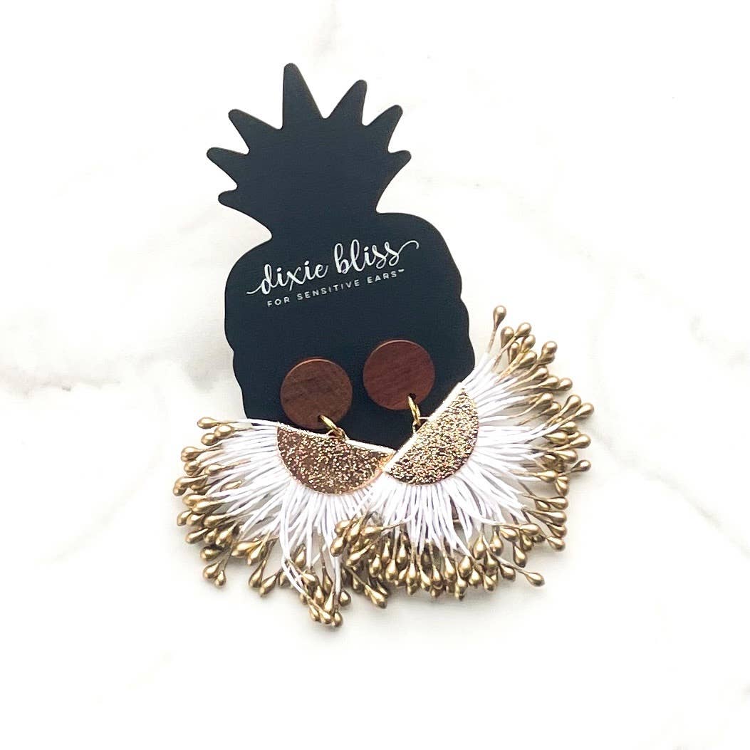 Dixie Bliss - Vente Boucles d'oreilles pendantes - Utopia- Boucles d'oreilles pendantes en bois poli1