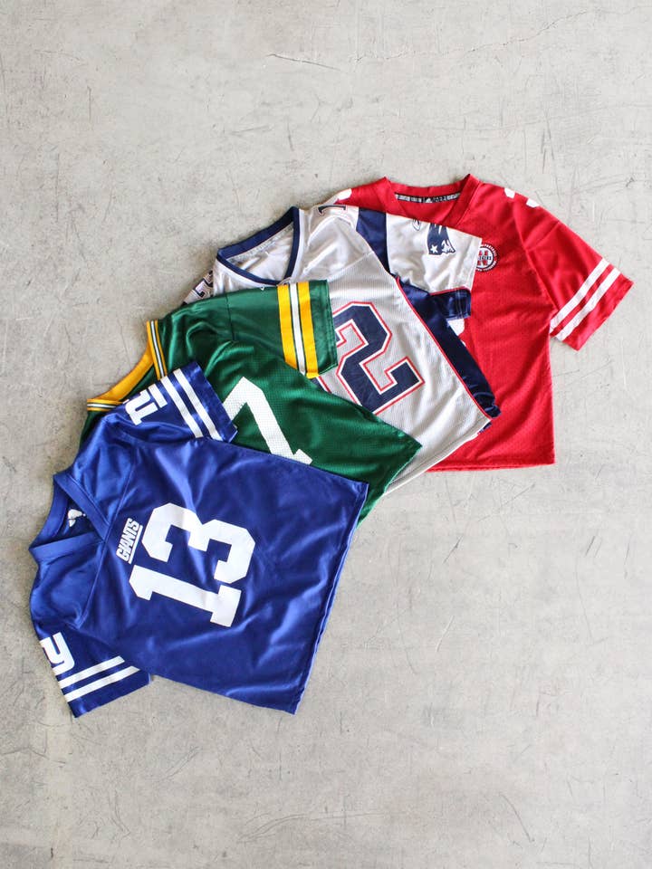 American Recycled Clothing - Venta al por mayor Camiseta - Unisex - Conjunto de camisetas de fútbol recortadas1