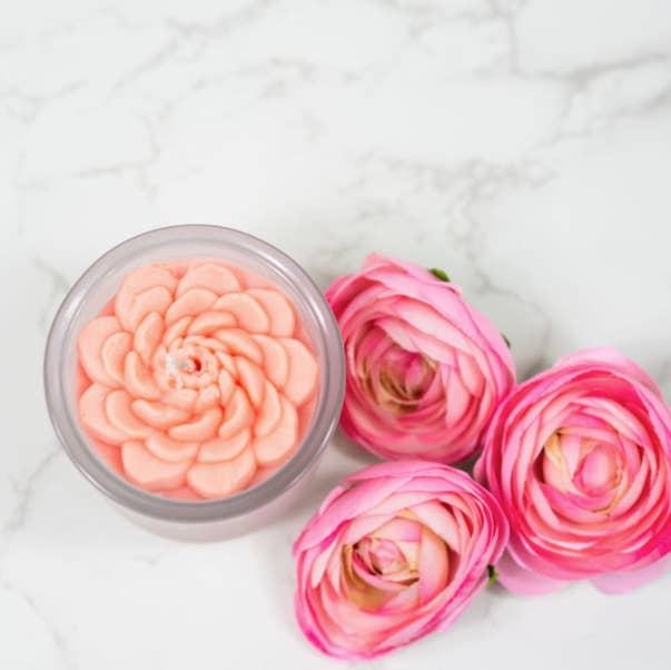 Multifaceted™ Artisan Candles - Wholesale Jar/Filled Candle - Ranunculus Flower Candle, Eco-Friendly Candle-multiple size5