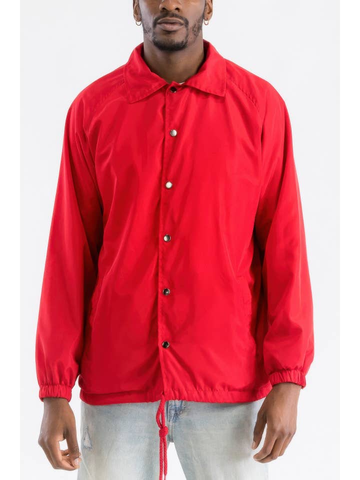 CC Wholesale Clothing - Wholesale Windbreaker - Men's - Men's Casual Windbreaker Coaches Jacket3