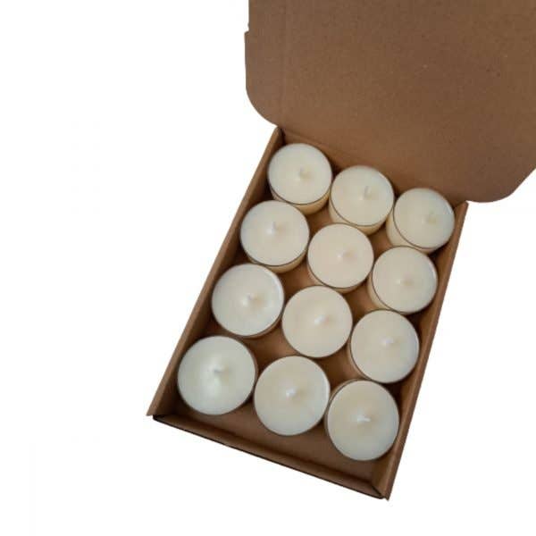 Cherry Amaretto Scented Tea Light Candles for wholesale by Lindsay Lucas Candles