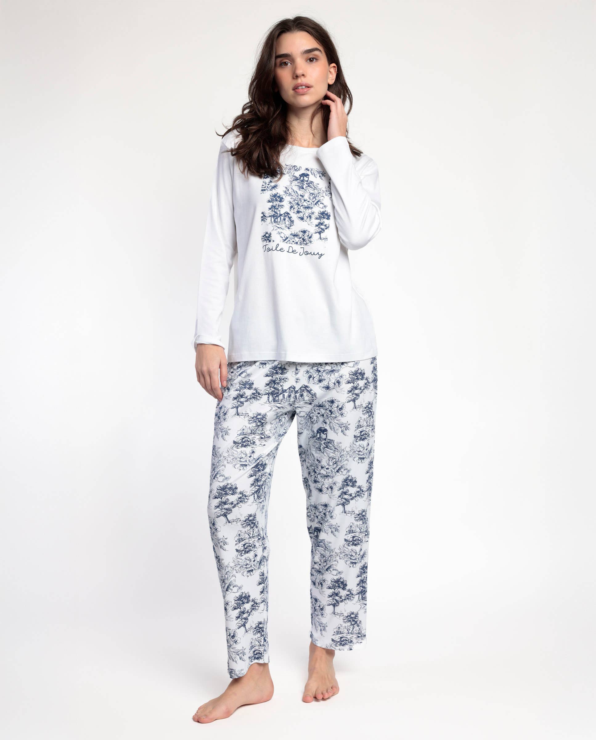 ADMAS - Wholesale Sleepwear Set - Women's - Toile De Jouy Pyjamas