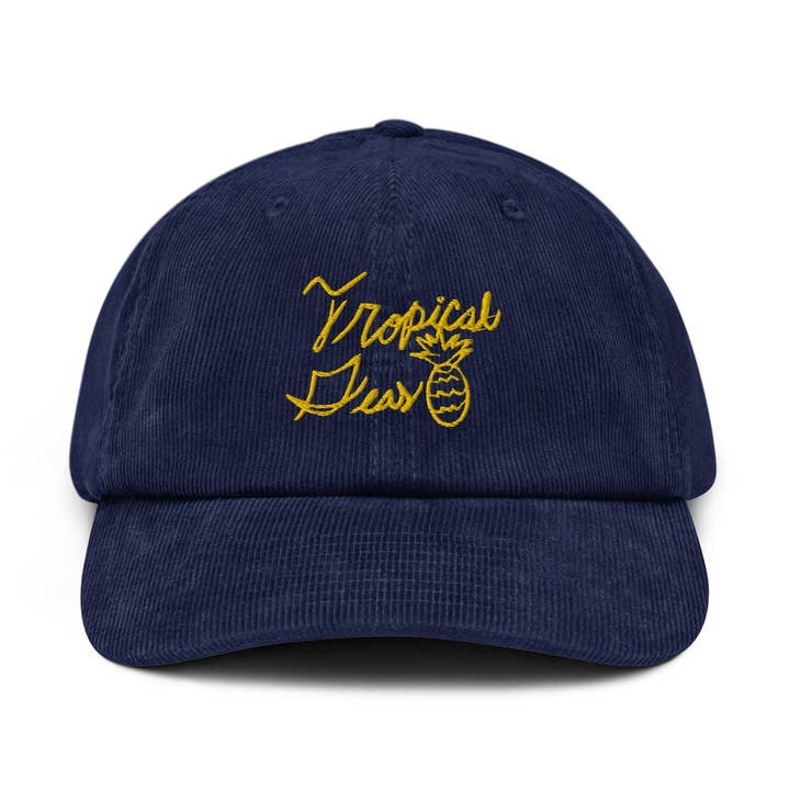 Bonnet en velours côtelé Sloppy Pineapple pour la vente par Tropical Seas Clothing